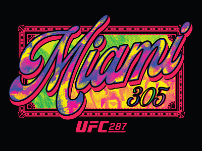 UFC Miami Event Tee Concept branding design graphic design illustration logo typography vector