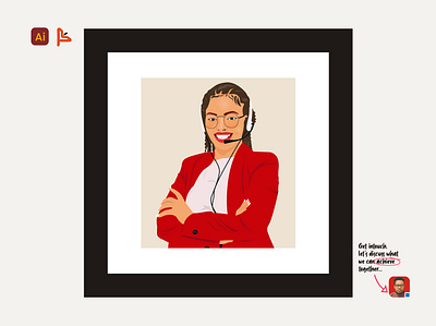 Flat Illustration (SmileLady) adobe illustrator design ai lady akinkumi babatunde akinsenate design babatunde akinkunmi corprate lady customer care lady ai finest senator ai flat design flat design by akinsenate flat design by ithink icons ithinkmydesign lady on suite lady on suite icons smiling lady