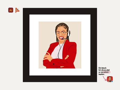 Flat Illustration (SmileLady) adobe illustrator design ai lady akinkumi babatunde akinsenate design babatunde akinkunmi corprate lady customer care lady ai finest senator ai flat design flat design by akinsenate flat design by ithink icons ithinkmydesign lady on suite lady on suite icons smiling lady