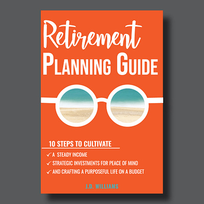 Retirement Planning - Cover Design bold book cover ebook guide minimal money outstanding planning retirement