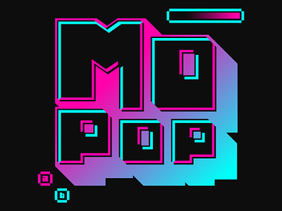 MoPop Video Game Concept branding design graphic design illustration logo typography vector