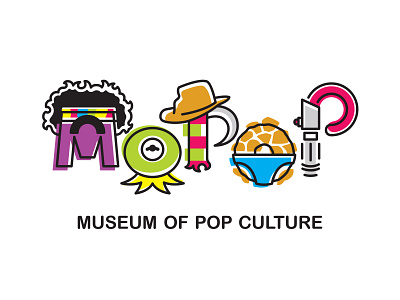 MoPop Pop Culture Concept branding design graphic design illustration logo typography vector
