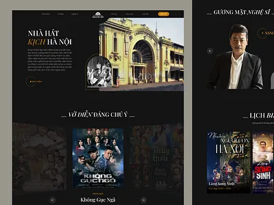 Hanoi Opera House art landing page opera house ui ui design website design