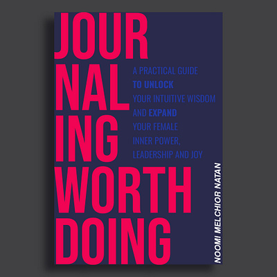 Book Cover Design. bold book cover ebook guide inner journaling lidership minimal outstanding potential psycology self improvement unlocking