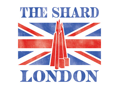 The Shard London Union Jack Concept branding design graphic design illustration logo typography vector