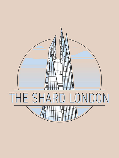 The Shard London Concept branding design graphic design illustration logo vector