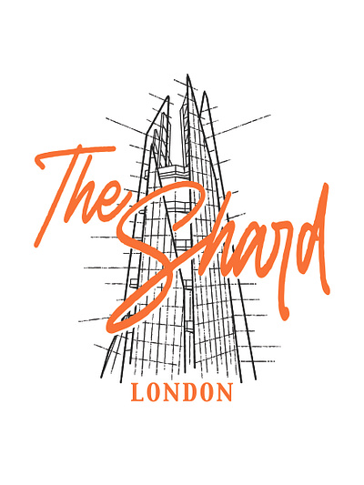 The Shard London Concept branding design graphic design illustration logo vector