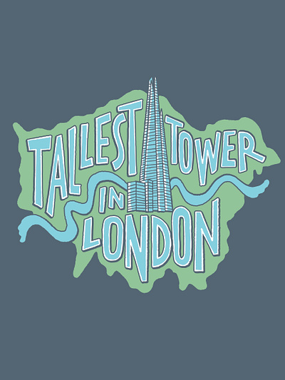 The Shard London Concept branding design graphic design illustration logo typography vector