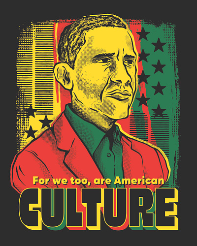 Obama Foundation Culture themed Concept branding design graphic design illustration vector