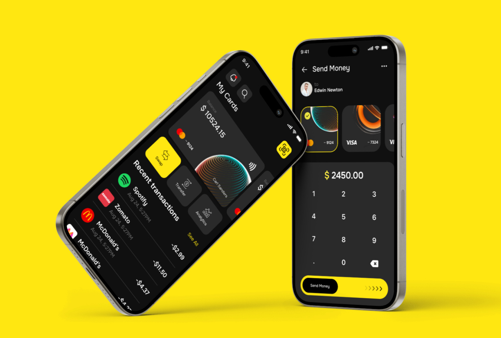 Credit Card App UI design app creditcardapp creditcardtracker fintech fintechappdesign fintechreletedapp money moneymanage moneytracker