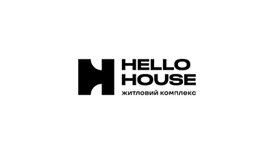 Logo for Hello House architecture branding branding identity logo logo design logotype type logo
