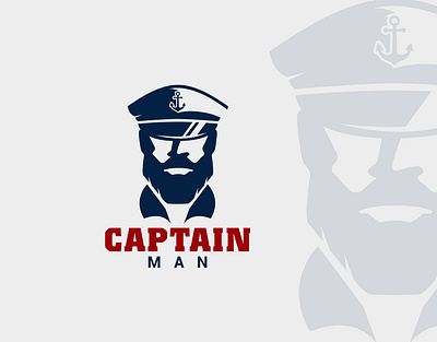 Captain Man business logo creative logo custom logo modern logo