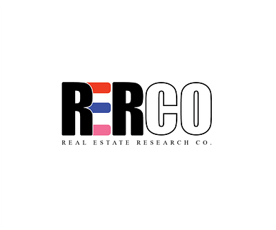 Real Estate Research Co. graphic design illustrator logo