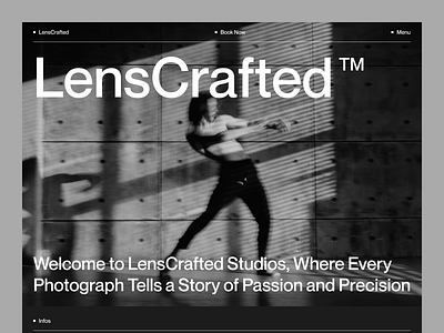 LensCrafted: Capturing Timeless Moments ui ux web design