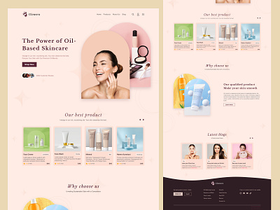 Skin Care Product Landing Page beauty beautyproducts brandexperience cosmetics ecommerce healthandwellness landing page moderndesign onlinebeauty productdesign productshowcase responsiveui skincare skincareroutine sustainablebeauty userexperience visualdesign webdesign