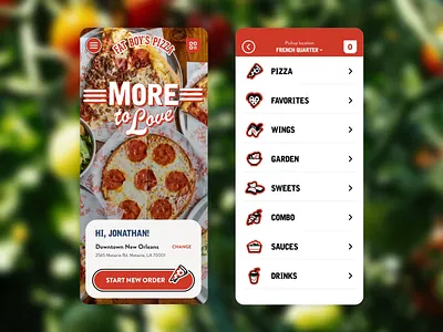 Fat Boy's Pizza animation design illustration ui ux web website