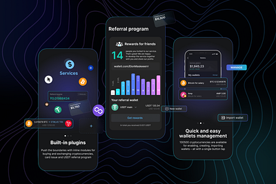 Crypto application UI app crypto graphic design ui