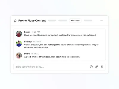 Teamcamp / Messages feature in Projects project ui