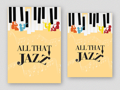 All that JAZZ! design graphic design illustration poster