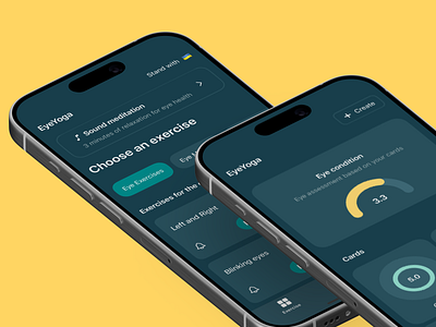 EyeYoga App Design app design ios mobile ui uiux