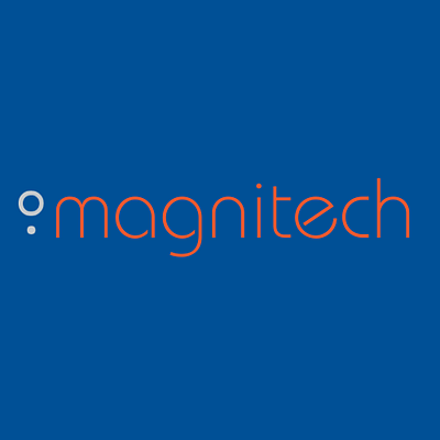magnitech logo branding colorscheme design logo logodesign shopifystore sqauarespacedesigner techcompany webdesign