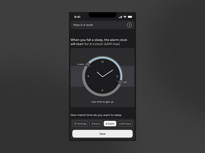 Day 004 · Sleep App · Daily UI alarm app apple concept daily ui