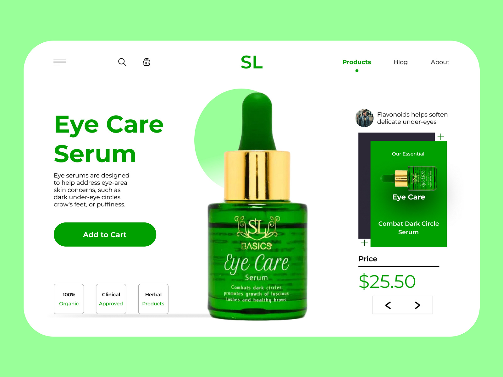 Thrive Cosmetics site Landing Page) by M