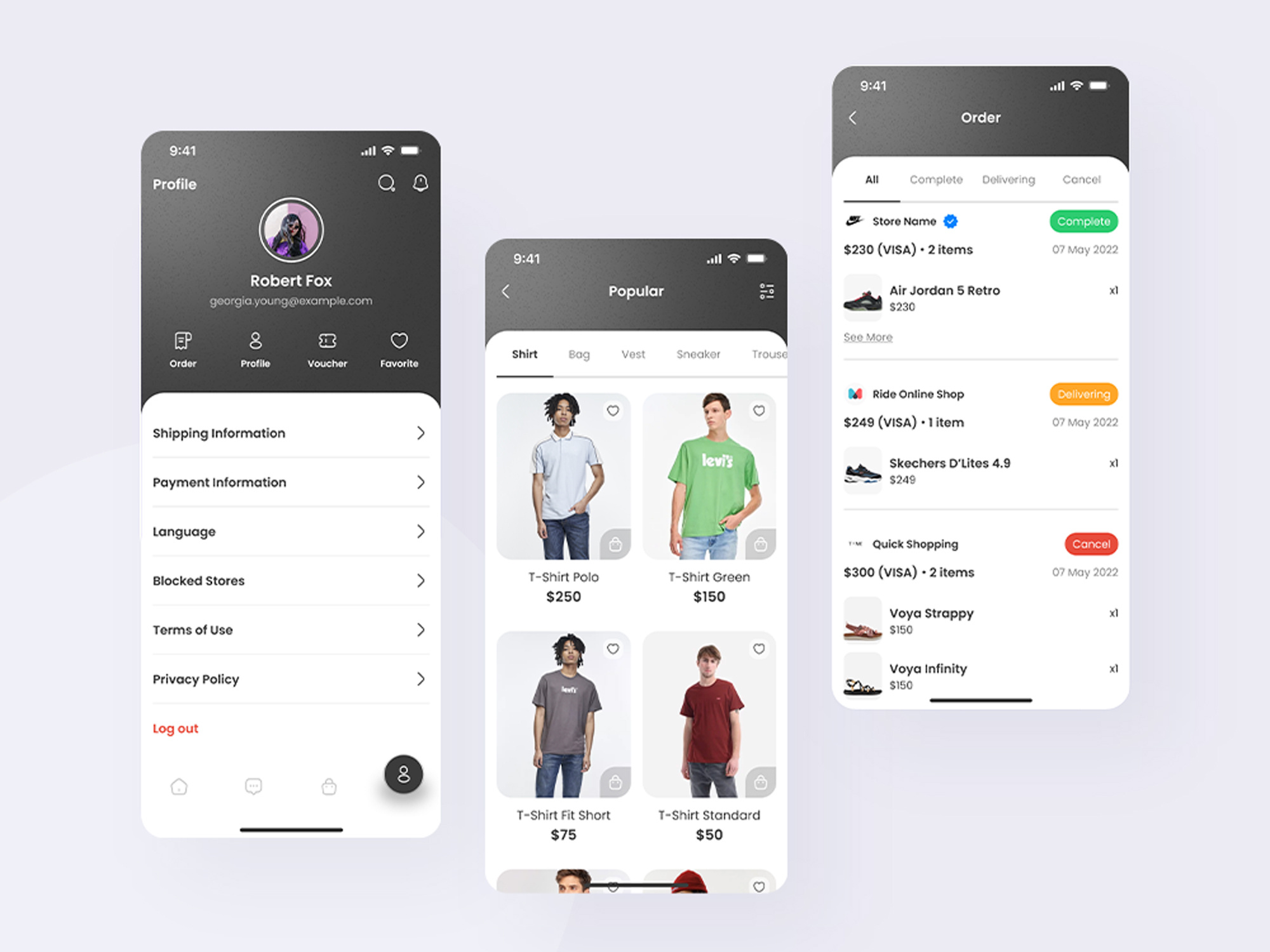 E-commerce App Ui Design ecommerce ui upwork