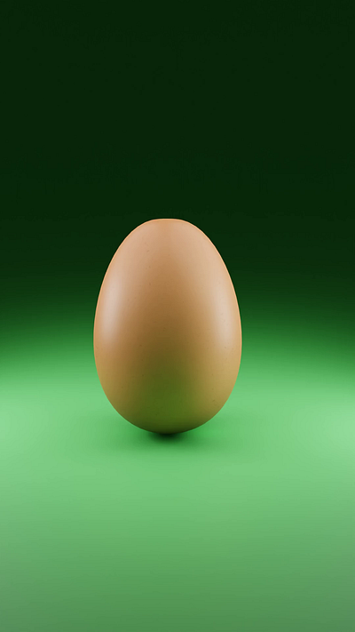 Egg hatchh 3d animation blender graphic design ui