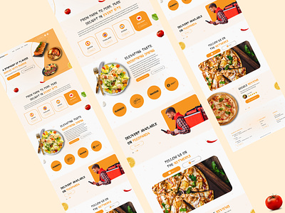 Restaurent Website UI buisness food illustration item menu restaurent ui uiux website