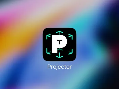 Projector app icon WIP 3d app app design app icon ar augmented reality icon icon design projector