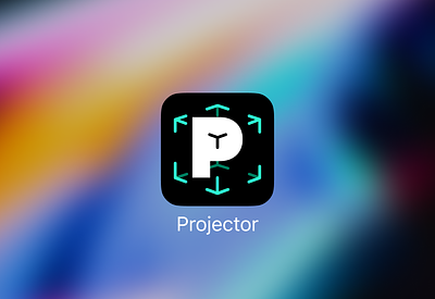 Projector app icon WIP 3d app app design app icon ar augmented reality icon icon design projector