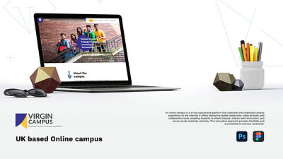 Virgin campus website branding campuslifedesign educationux interactivedesign logo ui uiux user experience ux webdesign