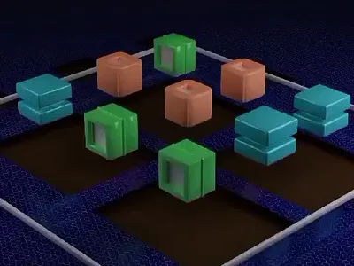 Little satisfying Game 3d animation blender game graphic design motion graphics ui