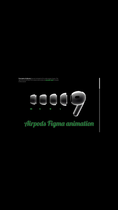 Airpods Figma animation airpods figma figmaanimations interactivedesign uidesign uiux visualdesign