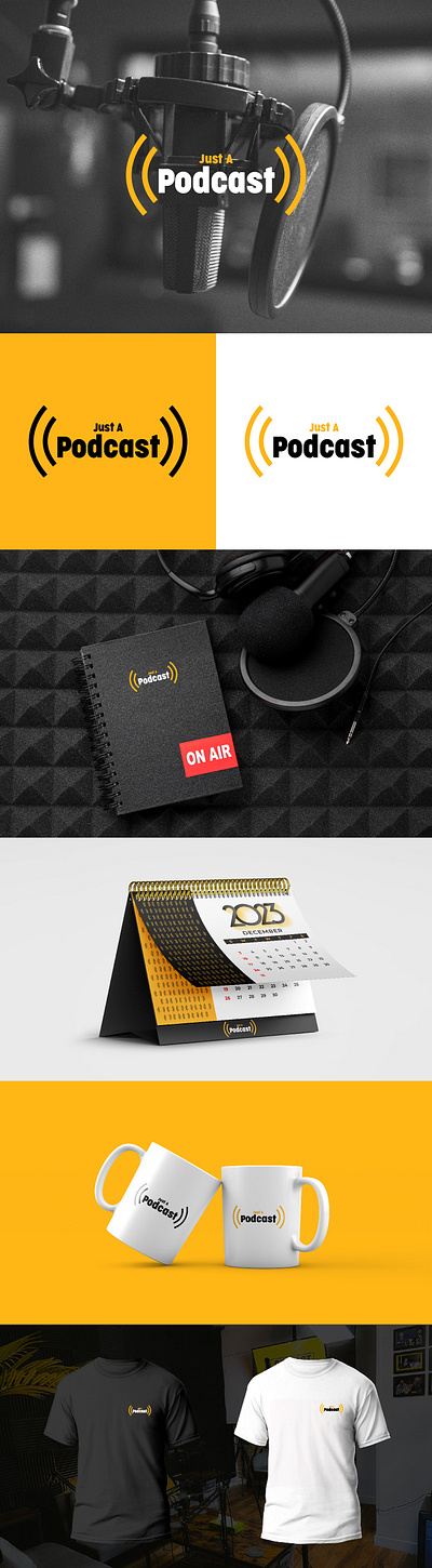 Podcast Logo/Brand Identity adobe illustrator adobe photoshop brand identity branding calander design design graphic design logo notebook design packaging design podcast logo stationery design t shirt design ui vector