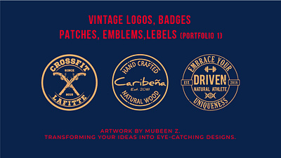 Vintage Logos, Badges, Patches, Emblems, Labels Portfolio 1 adventure badge badges classic design emblem illustration label logo outdoor retro stickers vintage