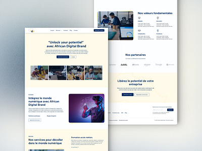 Africa Digital Brand graphic design ui ux website