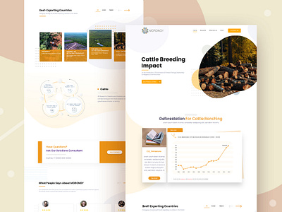 Website Ui for Cattle Breeding Industry app ui cattle breeding ui uix website ui