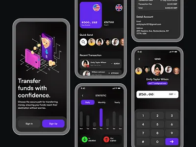 RosieRemit Mobile App appdesign appdevelopment creativedesign designinspiration digitalwallet ewallet fintech graphicdesign innovation interface mobileapp mobiledesign mobileui paymentapp tech uidesign uiuxdesign userexperience userinterface uxui
