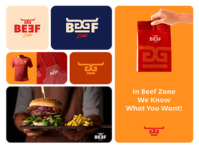 Beef Zone Restaurant app branding design graphic design illustration logo typography ui ux vector