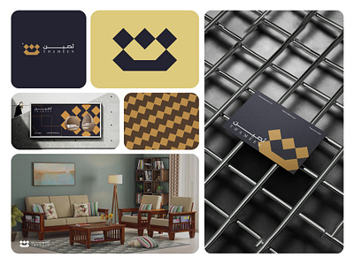 Thameen Furniture Brand app branding design graphic design illustration logo typography ui ux vector