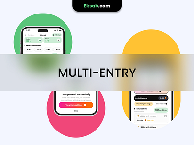 Eksab / Multi-Entry branding graphic design ui