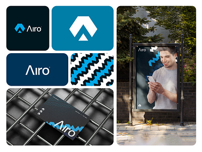 Airo Tech Brand app branding design graphic design illustration logo typography ui ux vector