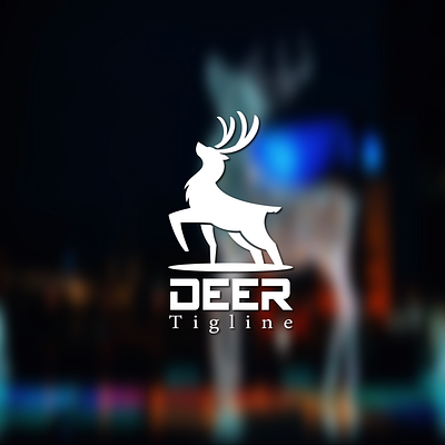 This is a logo deer. 3d graphic design logo
