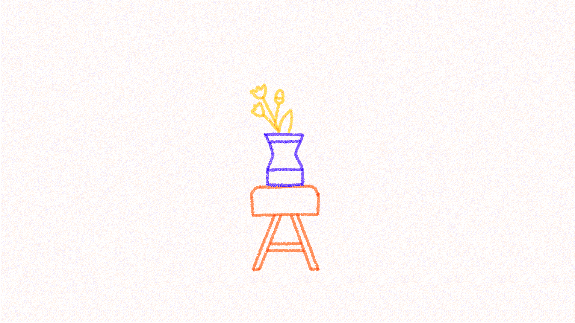 Chair Vase 2d 2d animation animation frame by frame gif graphic design illustration