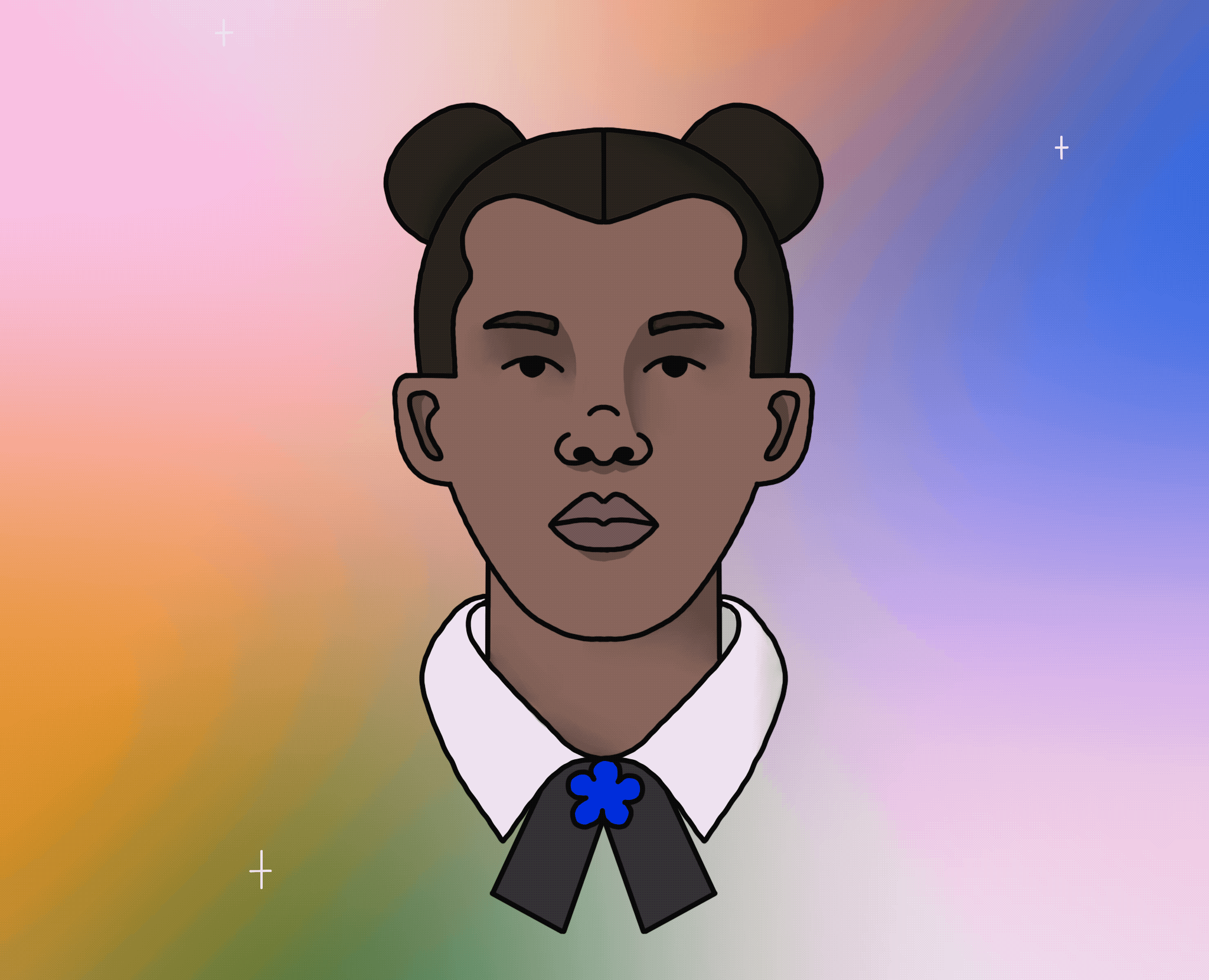 Stromae 2d 2d animation animation character design gif illustration loop turn around