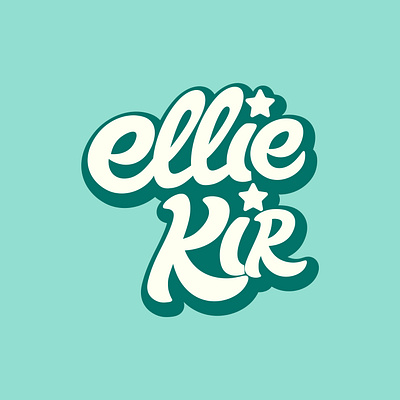 LETTERING & LOGOTYPE FOR ELLIE KIR 3d animation branding graphic design logo motion graphics