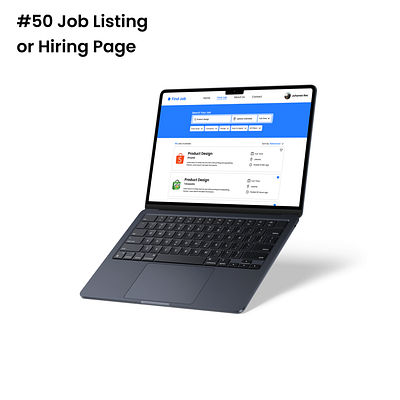 #50 Job Listing or Hiring Page animation branding challenge dailyui design graphic design hiring page illustration landing page logo ui uiux