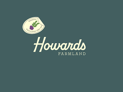 Howards Farmland beet beets crops farm farming farmland howards illustration logo design outdoors outside potato retro seeds